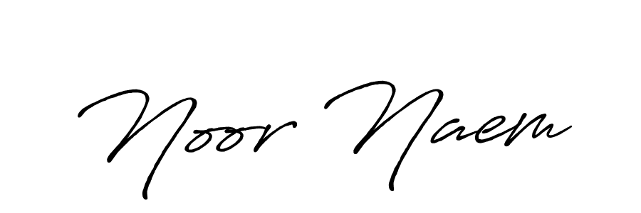 Make a beautiful signature design for name Noor Naem. With this signature (Antro_Vectra_Bolder) style, you can create a handwritten signature for free. Noor Naem signature style 7 images and pictures png