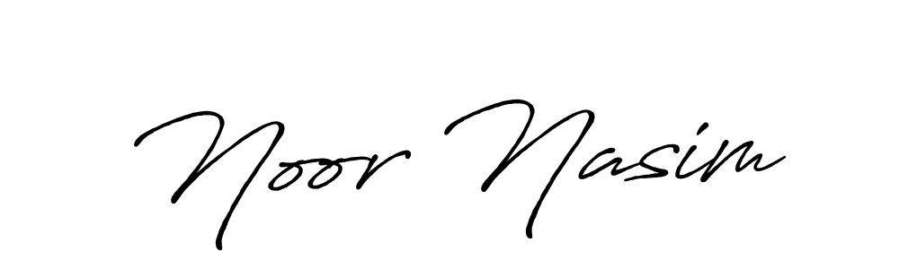 Noor Nasim stylish signature style. Best Handwritten Sign (Antro_Vectra_Bolder) for my name. Handwritten Signature Collection Ideas for my name Noor Nasim. Noor Nasim signature style 7 images and pictures png