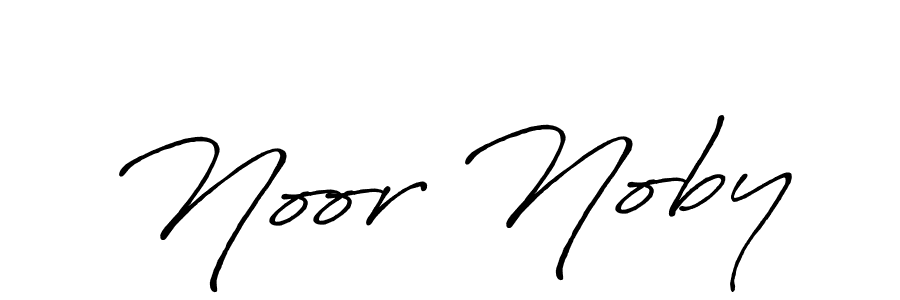 Create a beautiful signature design for name Noor Noby. With this signature (Antro_Vectra_Bolder) fonts, you can make a handwritten signature for free. Noor Noby signature style 7 images and pictures png