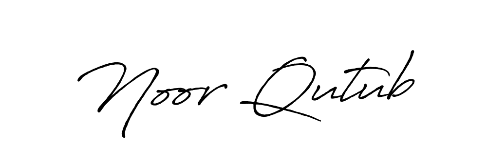 Noor Qutub stylish signature style. Best Handwritten Sign (Antro_Vectra_Bolder) for my name. Handwritten Signature Collection Ideas for my name Noor Qutub. Noor Qutub signature style 7 images and pictures png