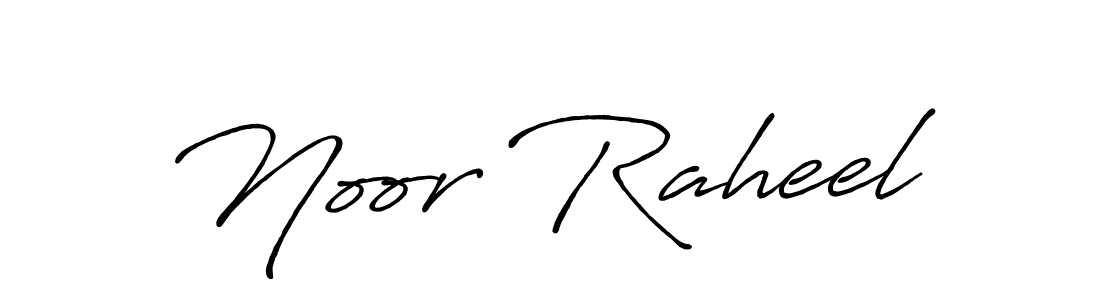 Create a beautiful signature design for name Noor Raheel. With this signature (Antro_Vectra_Bolder) fonts, you can make a handwritten signature for free. Noor Raheel signature style 7 images and pictures png