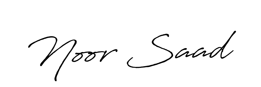 Also You can easily find your signature by using the search form. We will create Noor Saad name handwritten signature images for you free of cost using Antro_Vectra_Bolder sign style. Noor Saad signature style 7 images and pictures png