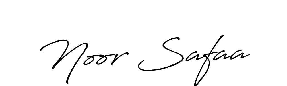 Design your own signature with our free online signature maker. With this signature software, you can create a handwritten (Antro_Vectra_Bolder) signature for name Noor Safaa. Noor Safaa signature style 7 images and pictures png