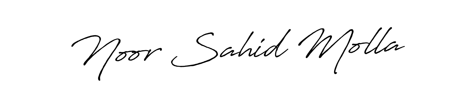 Create a beautiful signature design for name Noor Sahid Molla. With this signature (Antro_Vectra_Bolder) fonts, you can make a handwritten signature for free. Noor Sahid Molla signature style 7 images and pictures png