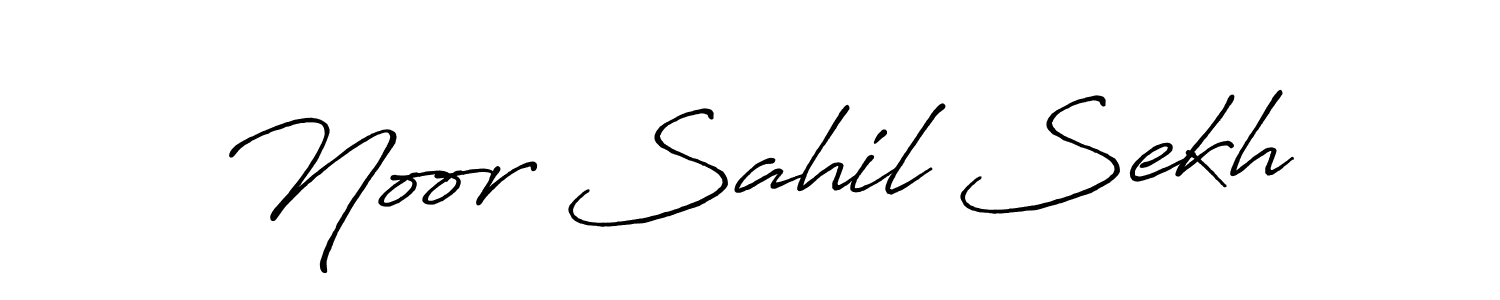 Also we have Noor Sahil Sekh name is the best signature style. Create professional handwritten signature collection using Antro_Vectra_Bolder autograph style. Noor Sahil Sekh signature style 7 images and pictures png