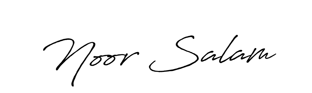 Also we have Noor Salam name is the best signature style. Create professional handwritten signature collection using Antro_Vectra_Bolder autograph style. Noor Salam signature style 7 images and pictures png