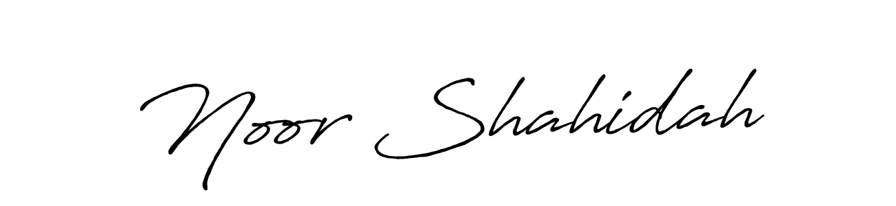 Make a short Noor Shahidah signature style. Manage your documents anywhere anytime using Antro_Vectra_Bolder. Create and add eSignatures, submit forms, share and send files easily. Noor Shahidah signature style 7 images and pictures png