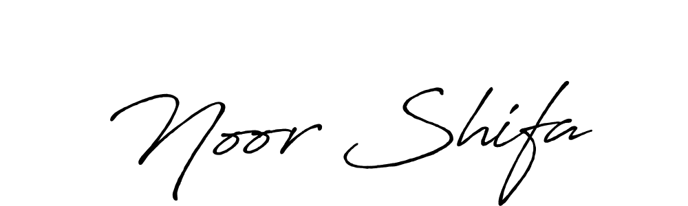 You should practise on your own different ways (Antro_Vectra_Bolder) to write your name (Noor Shifa) in signature. don't let someone else do it for you. Noor Shifa signature style 7 images and pictures png