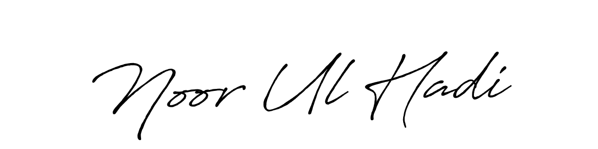 It looks lik you need a new signature style for name Noor Ul Hadi. Design unique handwritten (Antro_Vectra_Bolder) signature with our free signature maker in just a few clicks. Noor Ul Hadi signature style 7 images and pictures png