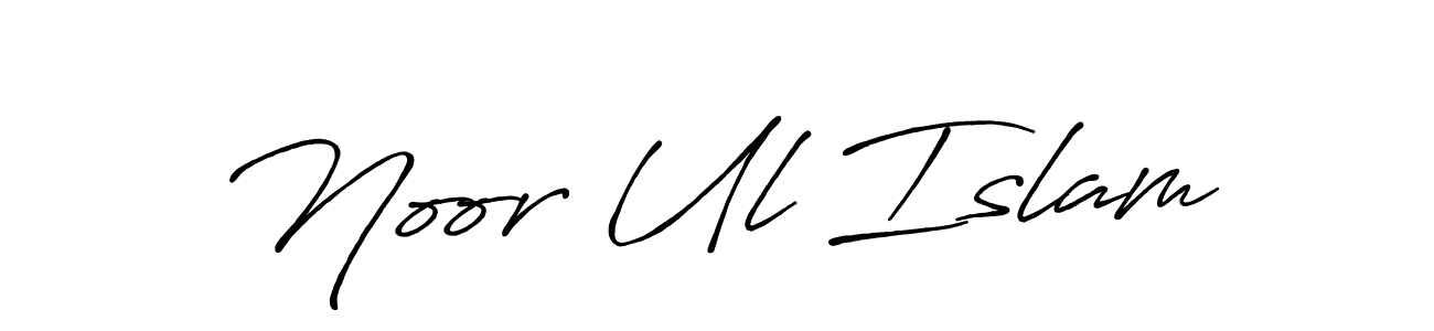 Create a beautiful signature design for name Noor Ul Islam. With this signature (Antro_Vectra_Bolder) fonts, you can make a handwritten signature for free. Noor Ul Islam signature style 7 images and pictures png