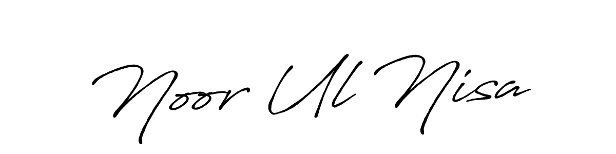 How to make Noor Ul Nisa signature? Antro_Vectra_Bolder is a professional autograph style. Create handwritten signature for Noor Ul Nisa name. Noor Ul Nisa signature style 7 images and pictures png