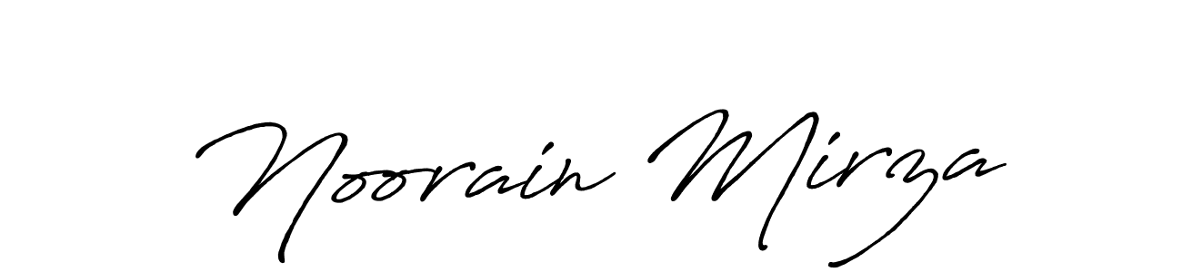 Use a signature maker to create a handwritten signature online. With this signature software, you can design (Antro_Vectra_Bolder) your own signature for name Noorain Mirza. Noorain Mirza signature style 7 images and pictures png