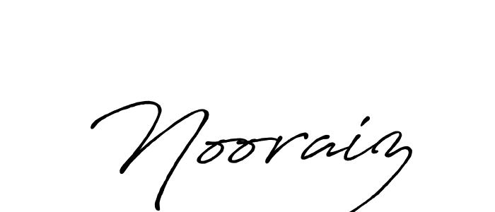 Also You can easily find your signature by using the search form. We will create Nooraiz name handwritten signature images for you free of cost using Antro_Vectra_Bolder sign style. Nooraiz signature style 7 images and pictures png