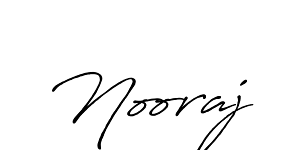 How to make Nooraj name signature. Use Antro_Vectra_Bolder style for creating short signs online. This is the latest handwritten sign. Nooraj signature style 7 images and pictures png