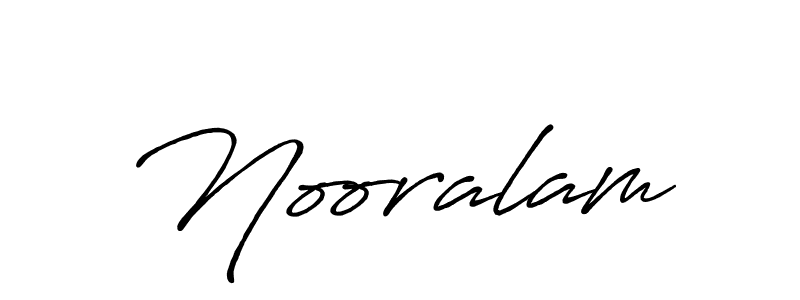 It looks lik you need a new signature style for name Nooralam. Design unique handwritten (Antro_Vectra_Bolder) signature with our free signature maker in just a few clicks. Nooralam signature style 7 images and pictures png