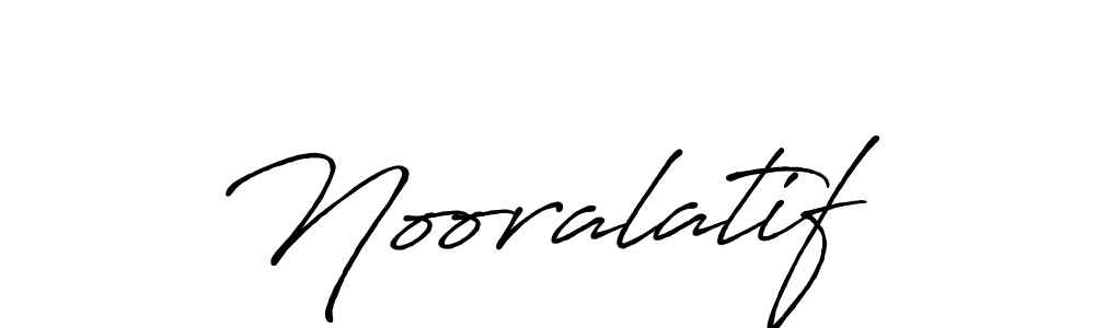 The best way (Antro_Vectra_Bolder) to make a short signature is to pick only two or three words in your name. The name Nooralatif include a total of six letters. For converting this name. Nooralatif signature style 7 images and pictures png
