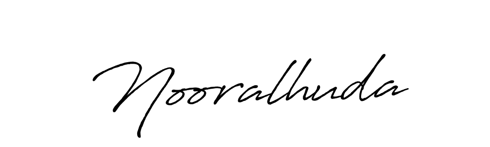 Antro_Vectra_Bolder is a professional signature style that is perfect for those who want to add a touch of class to their signature. It is also a great choice for those who want to make their signature more unique. Get Nooralhuda name to fancy signature for free. Nooralhuda signature style 7 images and pictures png