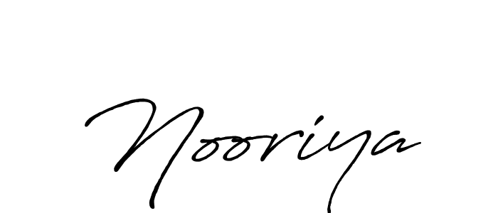 Nooriya stylish signature style. Best Handwritten Sign (Antro_Vectra_Bolder) for my name. Handwritten Signature Collection Ideas for my name Nooriya. Nooriya signature style 7 images and pictures png