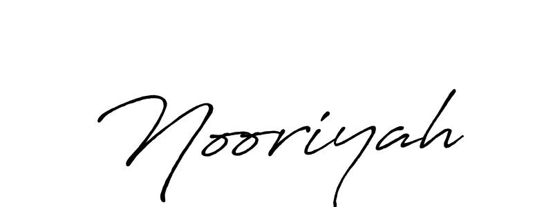 How to make Nooriyah name signature. Use Antro_Vectra_Bolder style for creating short signs online. This is the latest handwritten sign. Nooriyah signature style 7 images and pictures png