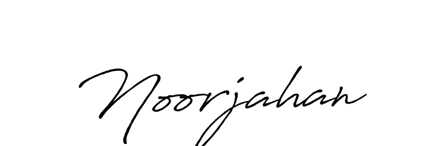 Use a signature maker to create a handwritten signature online. With this signature software, you can design (Antro_Vectra_Bolder) your own signature for name Noorjahan. Noorjahan signature style 7 images and pictures png