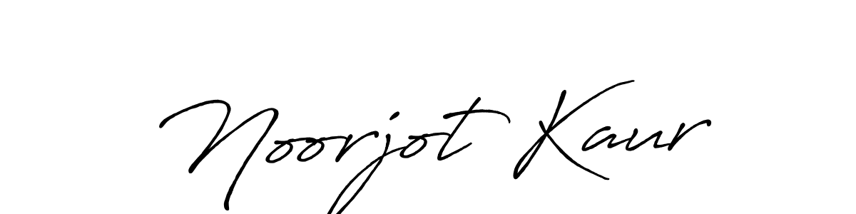 Design your own signature with our free online signature maker. With this signature software, you can create a handwritten (Antro_Vectra_Bolder) signature for name Noorjot Kaur. Noorjot Kaur signature style 7 images and pictures png