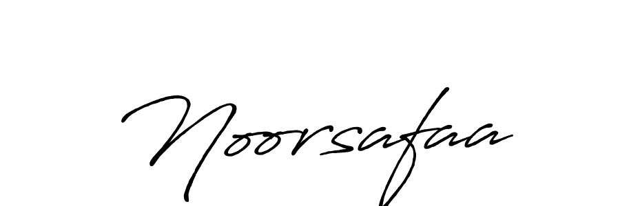 Make a beautiful signature design for name Noorsafaa. With this signature (Antro_Vectra_Bolder) style, you can create a handwritten signature for free. Noorsafaa signature style 7 images and pictures png