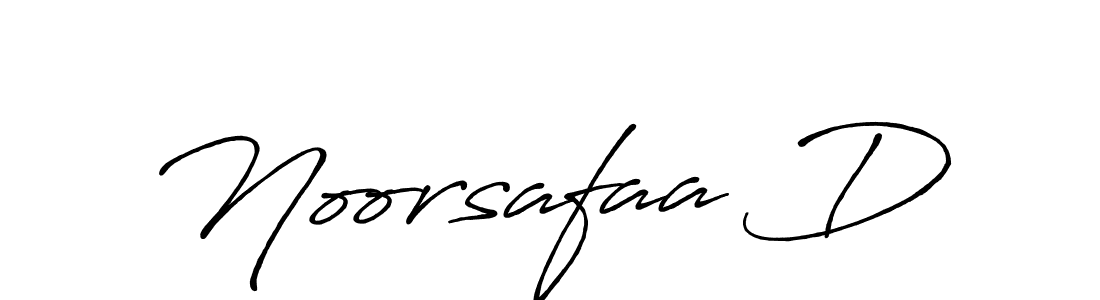 It looks lik you need a new signature style for name Noorsafaa D. Design unique handwritten (Antro_Vectra_Bolder) signature with our free signature maker in just a few clicks. Noorsafaa D signature style 7 images and pictures png