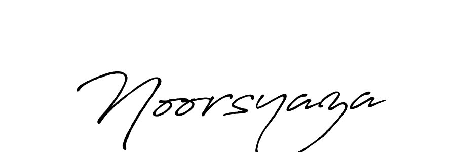 How to make Noorsyaza name signature. Use Antro_Vectra_Bolder style for creating short signs online. This is the latest handwritten sign. Noorsyaza signature style 7 images and pictures png