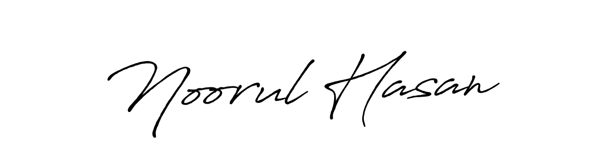 Make a beautiful signature design for name Noorul Hasan. With this signature (Antro_Vectra_Bolder) style, you can create a handwritten signature for free. Noorul Hasan signature style 7 images and pictures png
