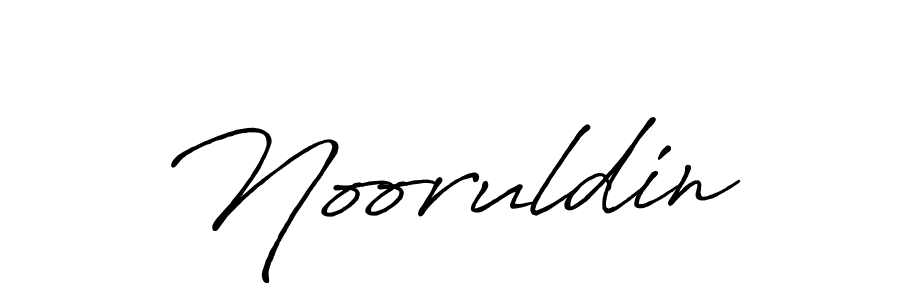 How to make Nooruldin signature? Antro_Vectra_Bolder is a professional autograph style. Create handwritten signature for Nooruldin name. Nooruldin signature style 7 images and pictures png