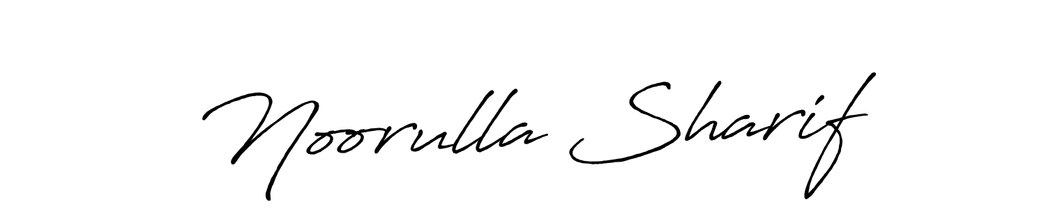 How to make Noorulla Sharif name signature. Use Antro_Vectra_Bolder style for creating short signs online. This is the latest handwritten sign. Noorulla Sharif signature style 7 images and pictures png