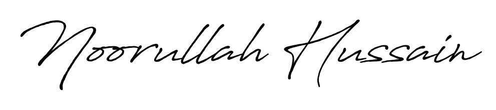 Also You can easily find your signature by using the search form. We will create Noorullah Hussain name handwritten signature images for you free of cost using Antro_Vectra_Bolder sign style. Noorullah Hussain signature style 7 images and pictures png