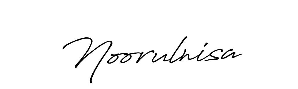 It looks lik you need a new signature style for name Noorulnisa. Design unique handwritten (Antro_Vectra_Bolder) signature with our free signature maker in just a few clicks. Noorulnisa signature style 7 images and pictures png