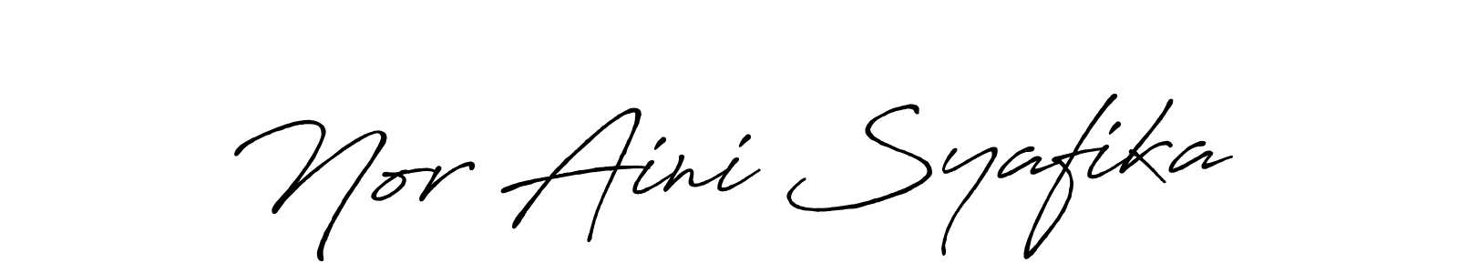 Once you've used our free online signature maker to create your best signature Antro_Vectra_Bolder style, it's time to enjoy all of the benefits that Nor Aini Syafika name signing documents. Nor Aini Syafika signature style 7 images and pictures png