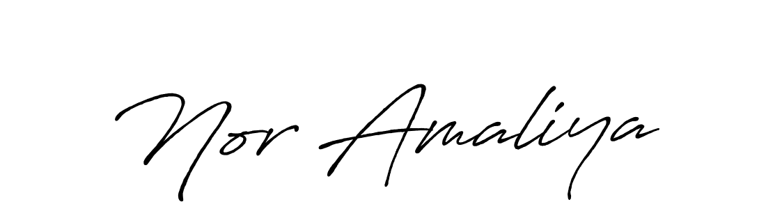 Once you've used our free online signature maker to create your best signature Antro_Vectra_Bolder style, it's time to enjoy all of the benefits that Nor Amaliya name signing documents. Nor Amaliya signature style 7 images and pictures png