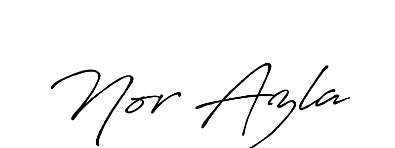 Nor Azla stylish signature style. Best Handwritten Sign (Antro_Vectra_Bolder) for my name. Handwritten Signature Collection Ideas for my name Nor Azla. Nor Azla signature style 7 images and pictures png