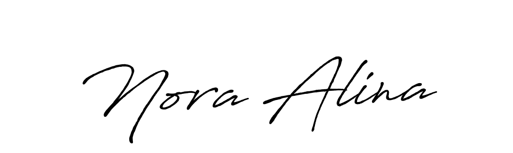 Similarly Antro_Vectra_Bolder is the best handwritten signature design. Signature creator online .You can use it as an online autograph creator for name Nora Alina. Nora Alina signature style 7 images and pictures png