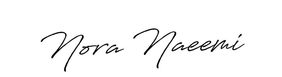 Make a beautiful signature design for name Nora Naeemi. With this signature (Antro_Vectra_Bolder) style, you can create a handwritten signature for free. Nora Naeemi signature style 7 images and pictures png