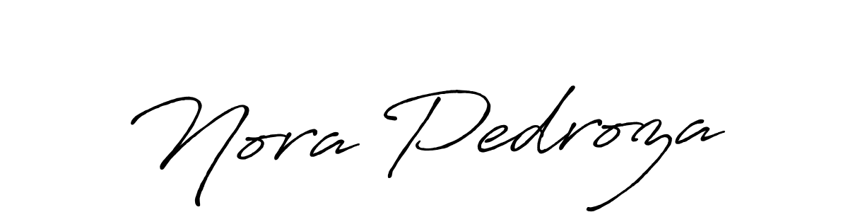 It looks lik you need a new signature style for name Nora Pedroza. Design unique handwritten (Antro_Vectra_Bolder) signature with our free signature maker in just a few clicks. Nora Pedroza signature style 7 images and pictures png