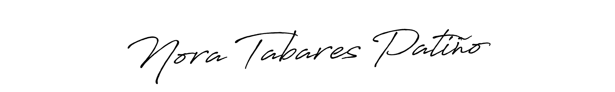 How to make Nora Tabares Patiño name signature. Use Antro_Vectra_Bolder style for creating short signs online. This is the latest handwritten sign. Nora Tabares Patiño signature style 7 images and pictures png