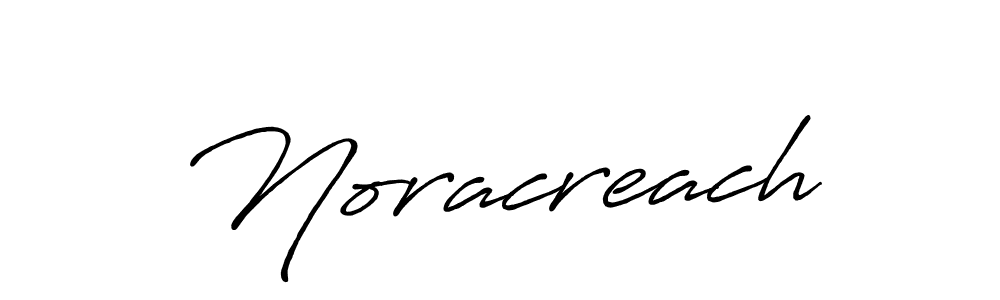 Also we have Noracreach name is the best signature style. Create professional handwritten signature collection using Antro_Vectra_Bolder autograph style. Noracreach signature style 7 images and pictures png