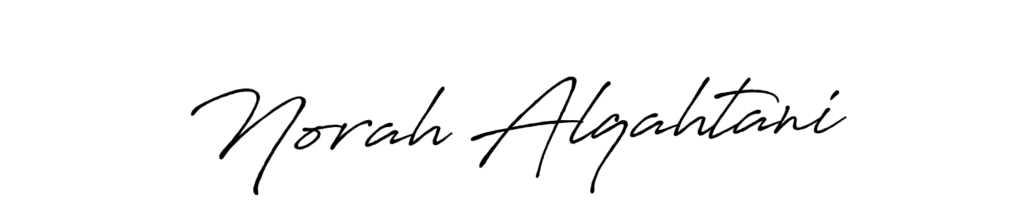 Norah Alqahtani stylish signature style. Best Handwritten Sign (Antro_Vectra_Bolder) for my name. Handwritten Signature Collection Ideas for my name Norah Alqahtani. Norah Alqahtani signature style 7 images and pictures png