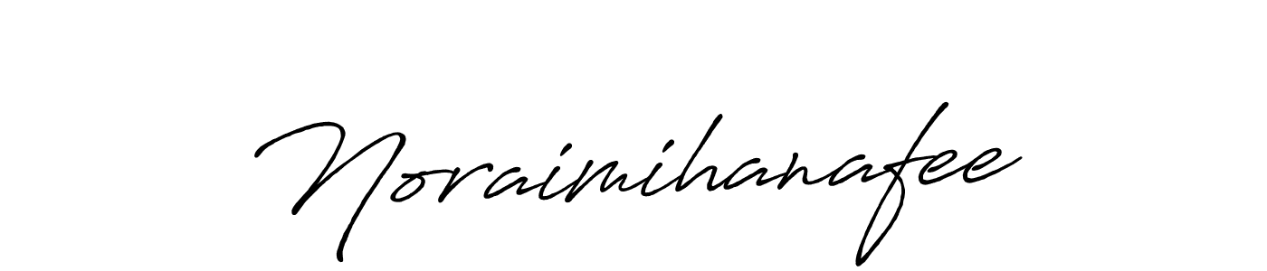 Antro_Vectra_Bolder is a professional signature style that is perfect for those who want to add a touch of class to their signature. It is also a great choice for those who want to make their signature more unique. Get Noraimihanafee name to fancy signature for free. Noraimihanafee signature style 7 images and pictures png