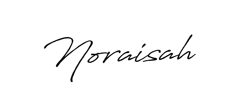 Create a beautiful signature design for name Noraisah. With this signature (Antro_Vectra_Bolder) fonts, you can make a handwritten signature for free. Noraisah signature style 7 images and pictures png