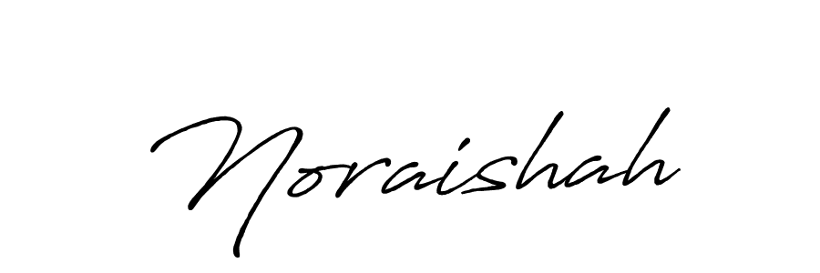 Design your own signature with our free online signature maker. With this signature software, you can create a handwritten (Antro_Vectra_Bolder) signature for name Noraishah. Noraishah signature style 7 images and pictures png