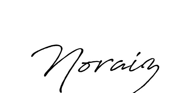 You should practise on your own different ways (Antro_Vectra_Bolder) to write your name (Noraiz) in signature. don't let someone else do it for you. Noraiz signature style 7 images and pictures png