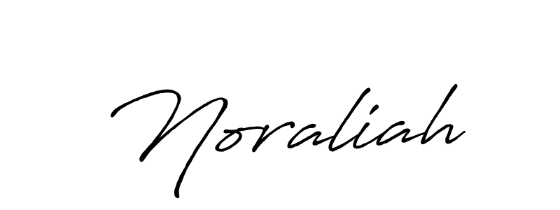 Noraliah stylish signature style. Best Handwritten Sign (Antro_Vectra_Bolder) for my name. Handwritten Signature Collection Ideas for my name Noraliah. Noraliah signature style 7 images and pictures png