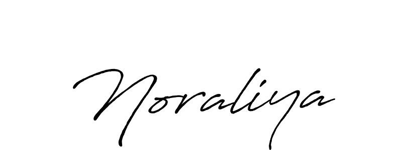 Create a beautiful signature design for name Noraliya. With this signature (Antro_Vectra_Bolder) fonts, you can make a handwritten signature for free. Noraliya signature style 7 images and pictures png