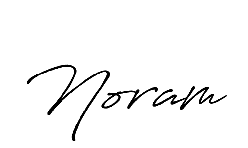 Design your own signature with our free online signature maker. With this signature software, you can create a handwritten (Antro_Vectra_Bolder) signature for name Noram. Noram signature style 7 images and pictures png