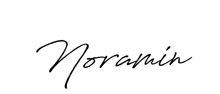 How to make Noramin name signature. Use Antro_Vectra_Bolder style for creating short signs online. This is the latest handwritten sign. Noramin signature style 7 images and pictures png